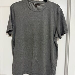 Michael Kors Short-Sleeve Crew Tee in Charcoal Gray